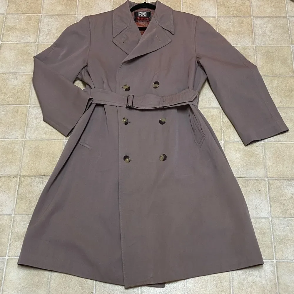 VTG,The Driway Beige Weathercoat Made In England Size Approximate M L Unisex